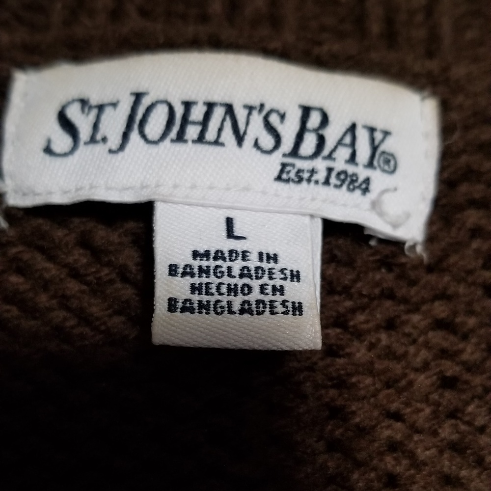 Full Snap Front Brown/Chunky Cardigan - Picture 2 of 6